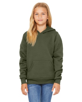 'Bella Canvas 3719Y Youth Sponge Fleece Pullover Hooded Sweatshirt'