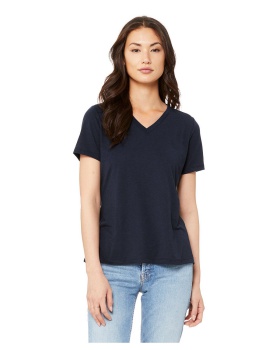 'Bella Canvas 6415 Women's Relaxed Triblend Short Sleeve V Neck Tee'