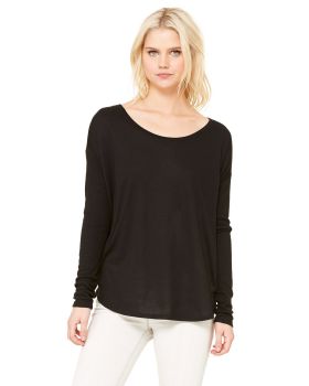 'Bella Canvas 8852 Ladies Flowy Long-Sleeve T-Shirt with 2x1 Sleeves'