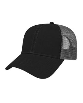'BG1525C Two-Tone Trucker Mesh Back Cap'