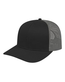 'BG1538C Poly/Cotton Trucker Mesh Back Cap'