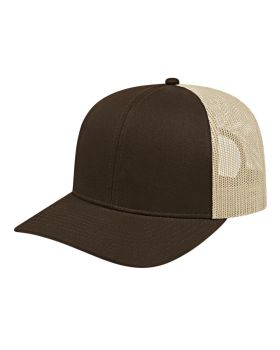 'BG1538C Poly/Cotton Trucker Mesh Back Cap'