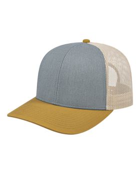 'BG1538C Poly/Cotton Trucker Mesh Back Cap'