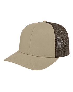 'BG1538C Poly/Cotton Trucker Mesh Back Cap'