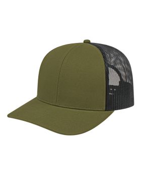 'BG1538C Poly/Cotton Trucker Mesh Back Cap'