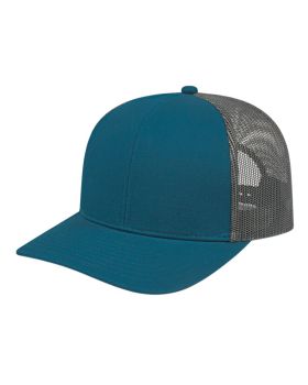 'BG1538C Poly/Cotton Trucker Mesh Back Cap'