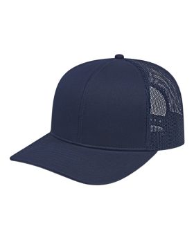 'BG1538C Poly/Cotton Trucker Mesh Back Cap'