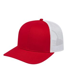 'BG1538C Poly/Cotton Trucker Mesh Back Cap'