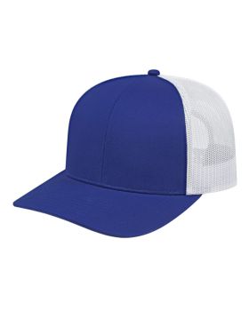 'BG1538C Poly/Cotton Trucker Mesh Back Cap'