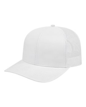'BG1538C Poly/Cotton Trucker Mesh Back Cap'