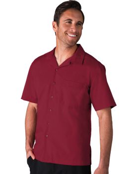 'BG3100 Men's Solid Poplin Camp Shirt'