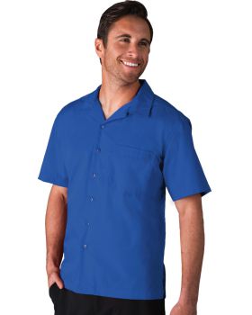 'BG3100 Men's Solid Poplin Camp Shirt'