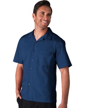 'BG3100 Men's Solid Poplin Camp Shirt'