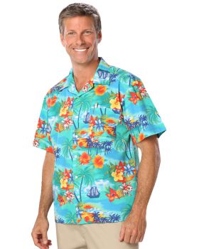 'BG3103 Tropic Print Camp Shirt'