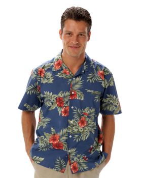 'BG3105 Floral Print Camp Shirt'