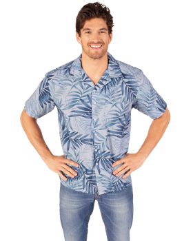 'BG3107 Tonal Print Camp Shirt'