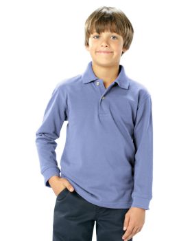 'BG5207 Youth Superblend L/S Pique Polo'
