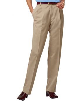 'BG6000P Ladies' Scotchgard Twill Pleated Front Pant'