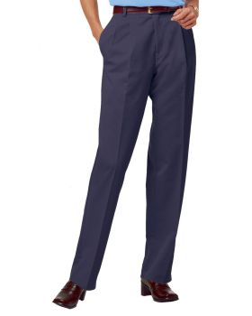 'BG6000P Ladies' Scotchgard Twill Pleated Front Pant'