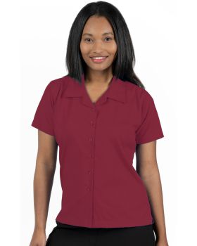 'BG6100 Ladies' Solid Poplin Camp Shirt'