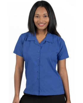 'BG6100 Ladies' Solid Poplin Camp Shirt'