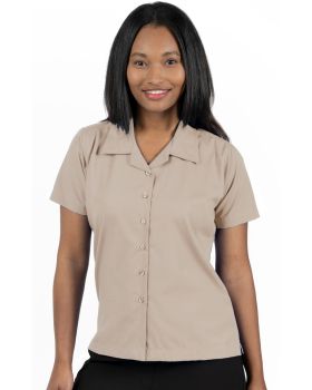 'BG6100 Ladies' Solid Poplin Camp Shirt'