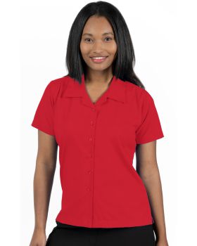 'BG6100 Ladies' Solid Poplin Camp Shirt'