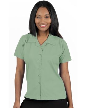 'BG6100 Ladies' Solid Poplin Camp Shirt'