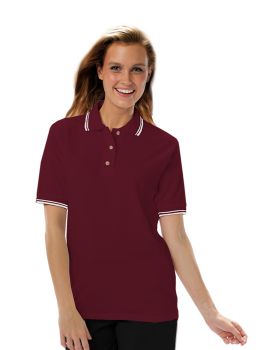 'BG6205 Ladies' Superblend Tipped Pique Polo'