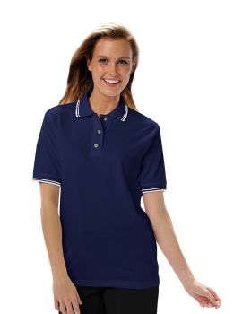 'BG6205 Ladies' Superblend Tipped Pique Polo'