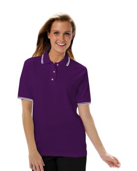 'BG6205 Ladies' Superblend Tipped Pique Polo'
