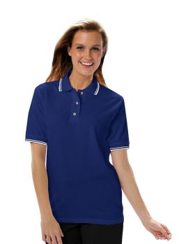 'BG6205 Ladies' Superblend Tipped Pique Polo'