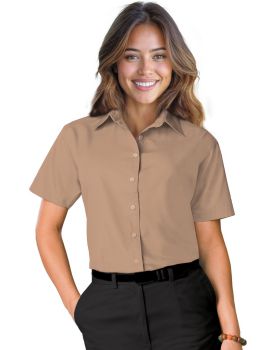 'BG6210S Ladies' S/S Value Poplin Shirt'