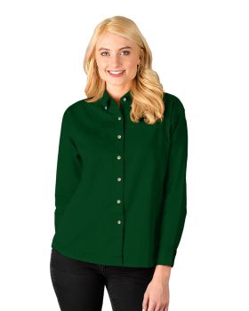 'BG6213 Ladies' L/S 100% Cotton Twill Shirt'
