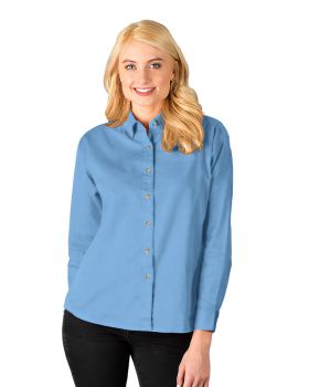 'BG6213 Ladies' L/S 100% Cotton Twill Shirt'