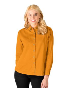'BG6213 Ladies' L/S 100% Cotton Twill Shirt'