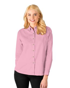 'BG6213 Ladies' L/S 100% Cotton Twill Shirt'