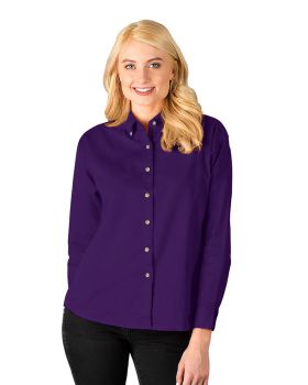 'BG6213 Ladies' L/S 100% Cotton Twill Shirt'