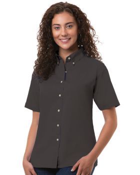'BG6213S Ladies' S/S 100% Cotton Twill Shirt'