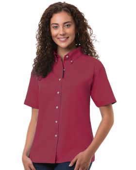 'BG6213S Ladies' S/S 100% Cotton Twill Shirt'