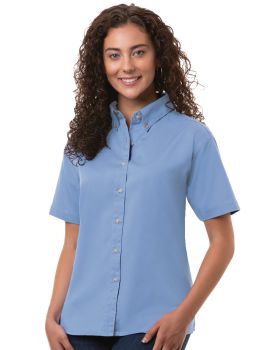 'BG6213S Ladies' S/S 100% Cotton Twill Shirt'