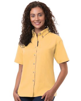'BG6213S Ladies' S/S 100% Cotton Twill Shirt'