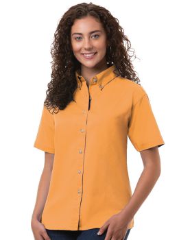 'BG6213S Ladies' S/S 100% Cotton Twill Shirt'