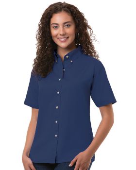 'BG6213S Ladies' S/S 100% Cotton Twill Shirt'