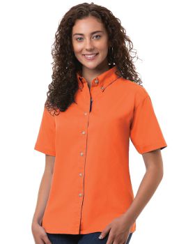 'BG6213S Ladies' S/S 100% Cotton Twill Shirt'