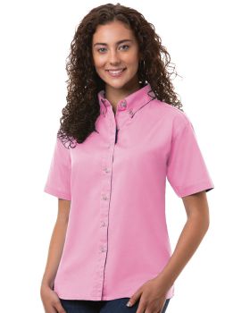 'BG6213S Ladies' S/S 100% Cotton Twill Shirt'