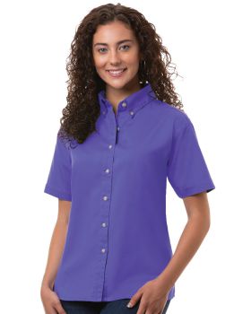 'BG6213S Ladies' S/S 100% Cotton Twill Shirt'