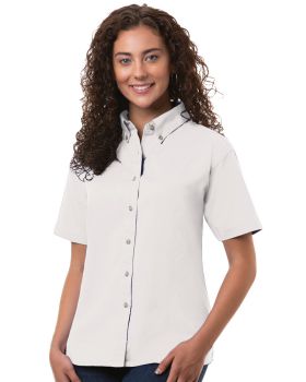 'BG6213S Ladies' S/S 100% Cotton Twill Shirt'