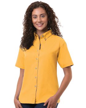 'BG6213S Ladies' S/S 100% Cotton Twill Shirt'