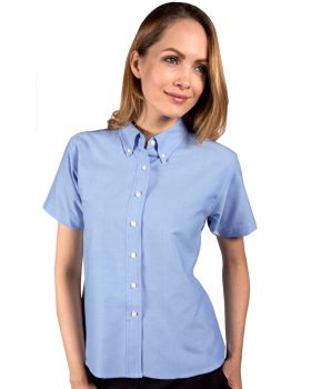 'BG6214S Ladies' S/S Oxford Shirt'